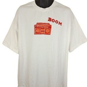 Boombox T Shirt Vintage Y2K Radio Streetwear Art Tee Mens Size 2XL